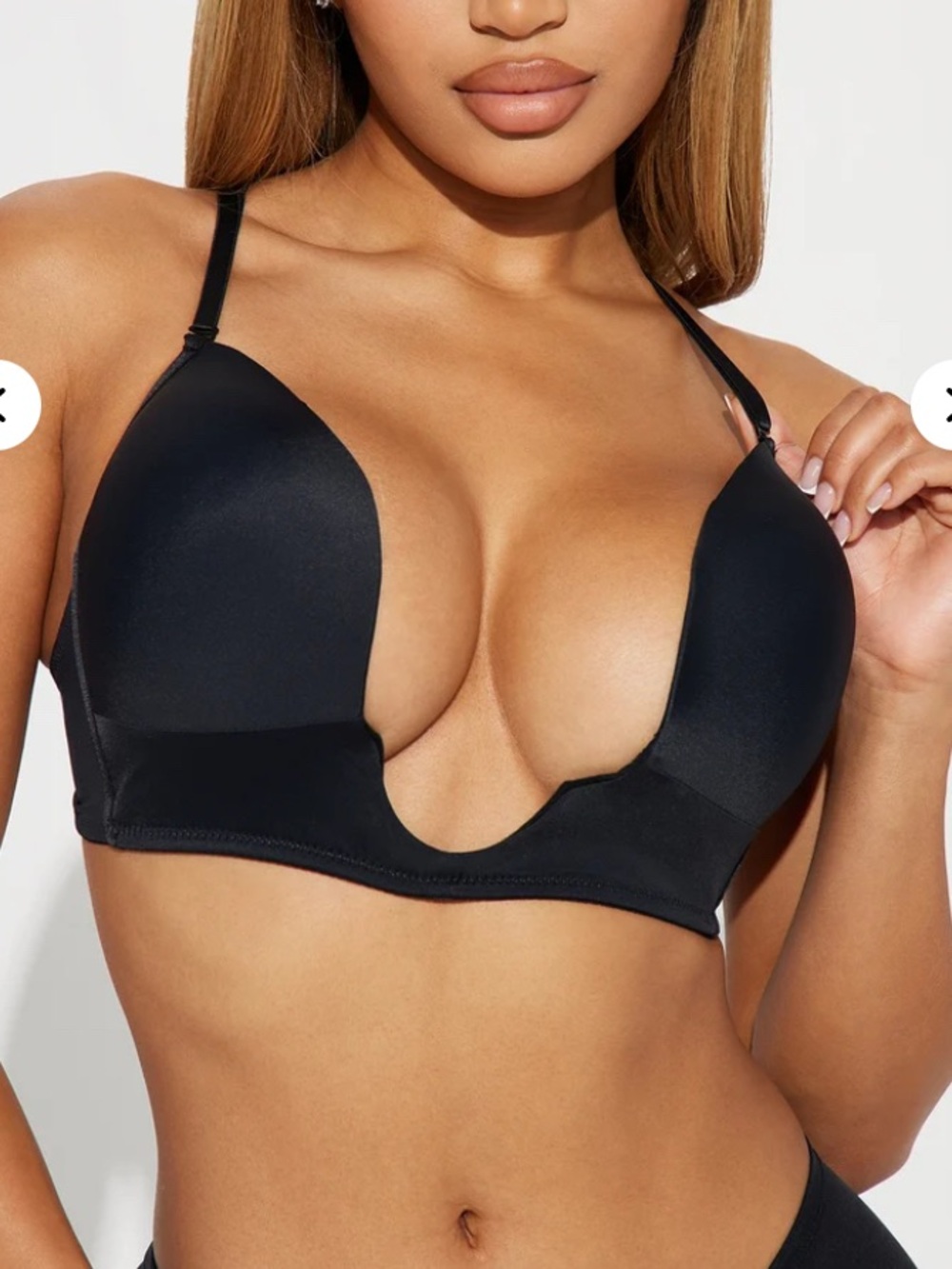 New in Box Fashion nova U Bra Push up Deep V 34C Bombshell Sexy